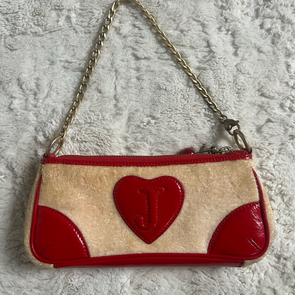Juicy Couture Red and Cream Clutch - Picture 2 of 4